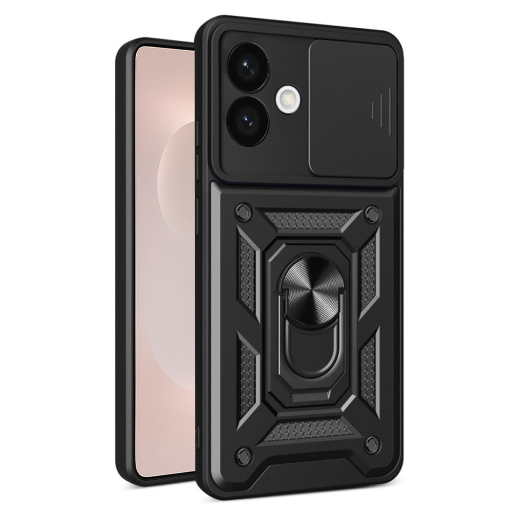 Case for Samsung Galaxy S26 Edge, Techsuit, CamShield, Black