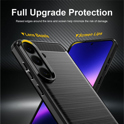 Case for Samsung Galaxy S26 FE / S25 FE, Techsuit, Carbon, Blue