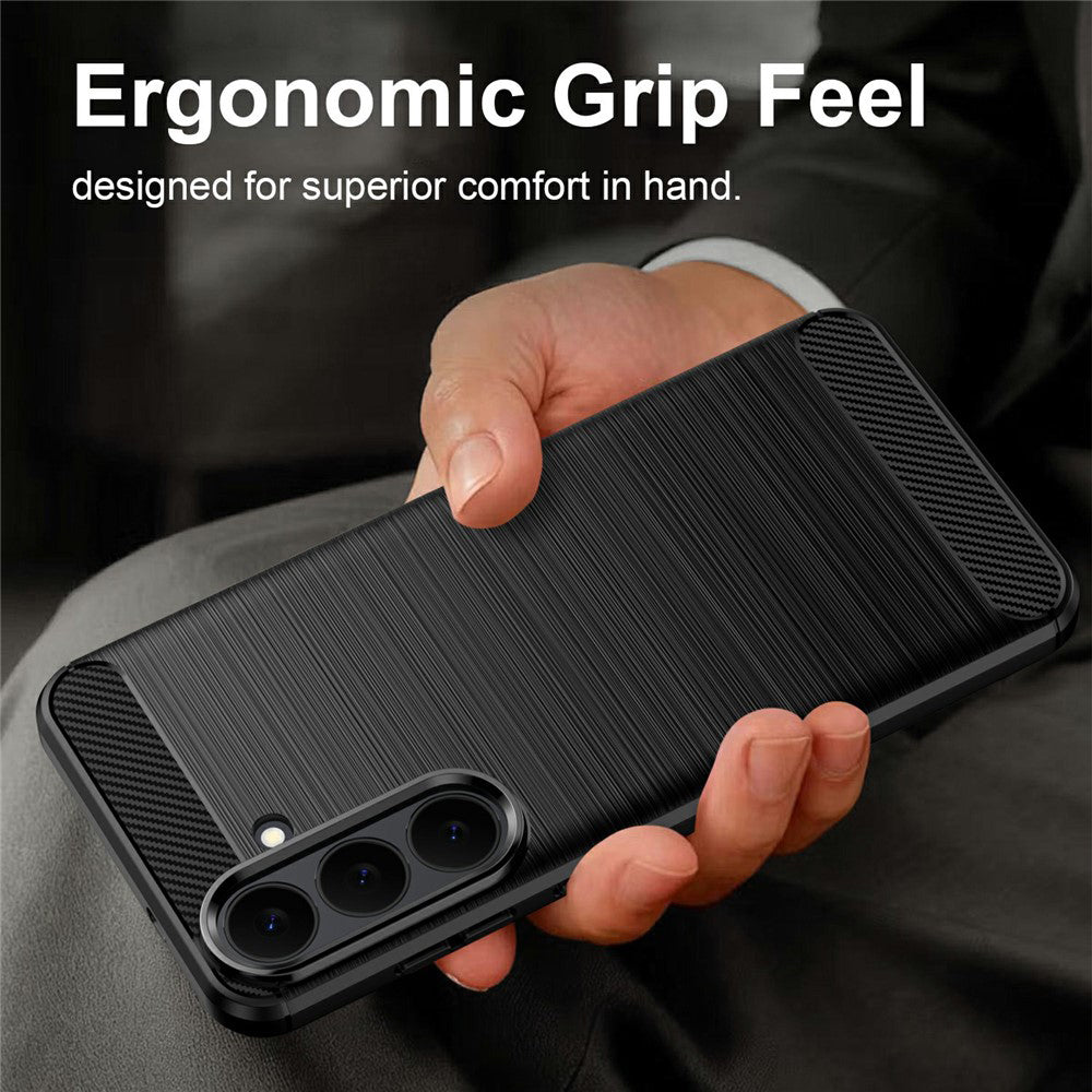 Case for Samsung Galaxy S26 FE / S25 FE, Techsuit, Carbon, Black