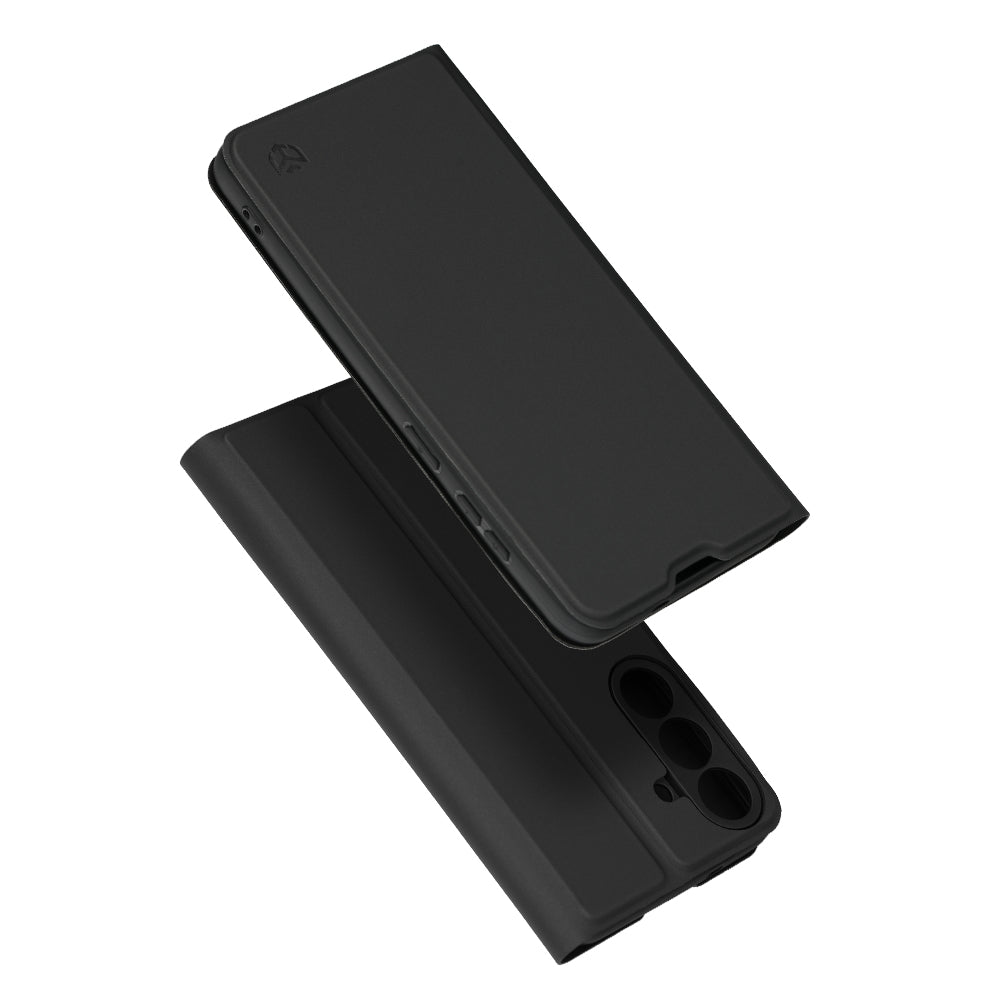 Case for Samsung Galaxy S26 FE / S25 FE, Techsuit, Magskin Book, Black