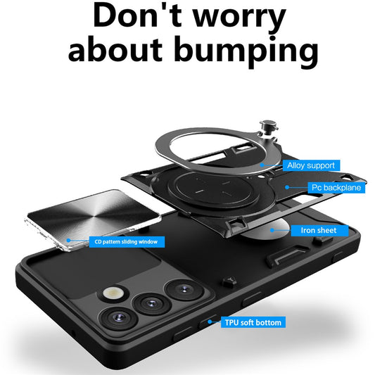 Case for Samsung Galaxy S26 Plus, Techsuit, CamGuard Pro, Purple