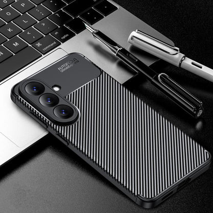 Case for Samsung Galaxy S26 Plus, Techsuit, CarbonFiber, Black