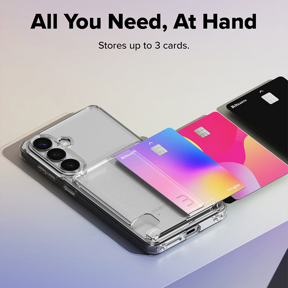 Case for Samsung Galaxy S26, Ringke, Fusion Card, Transparent