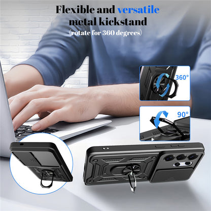 Case for Samsung Galaxy S26 Ultra, Techsuit, CamShield, Rose Gold