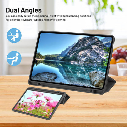 Case for Samsung Galaxy Tab A7 Lite, Techsuit, Flex Trifold, Black