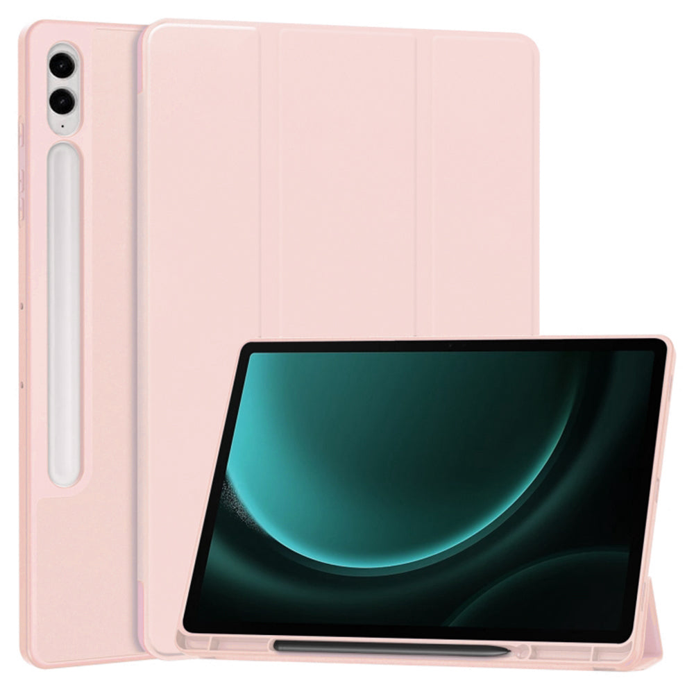 Case for Samsung Galaxy Tab S10+ / Tab S9 FE+ / Tab S9+, Techsuit, Flex Trifold, Pink