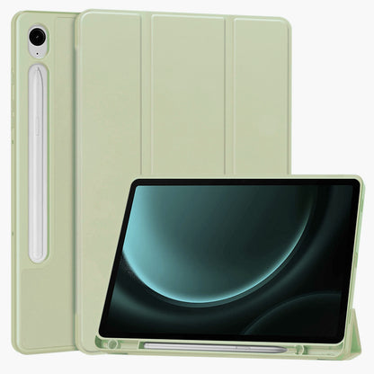 Case for Samsung Galaxy Tab S9 FE / Tab S9 / Tab S10 FE, Techsuit, Flex Trifold, Matcha Green