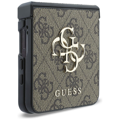 Case for Samsung Galaxy Z Flip8 F776, Guess, 4G Big Logo, Brown