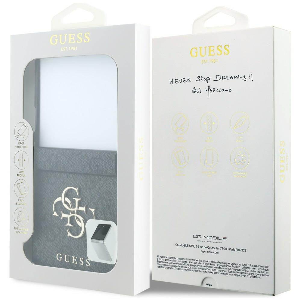 Case for Samsung Galaxy Z Flip8 F776, Guess, 4G Big Logo, Black