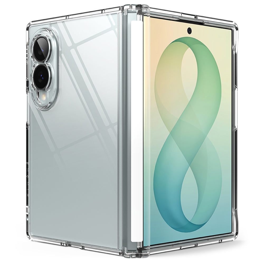 Case for Samsung Galaxy Z Fold8 F971, Ringke, Fusion Flap, Transparent