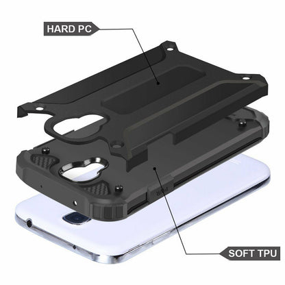 Case for Samsung I9500 Galaxy S4, Techsuit, Hybrid Armor, Black