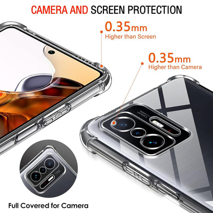 Case for Xiaomi 11T / 11T Pro, Techsuit, Shockproof Clear, Transparent