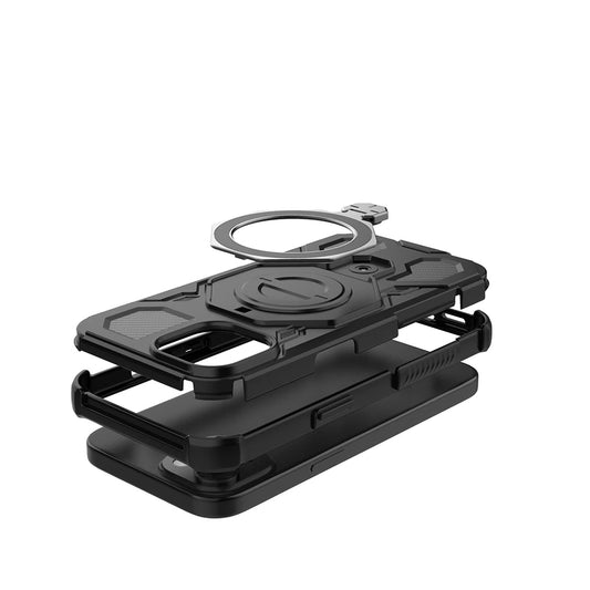 Case for Xiaomi 15T Pro, Techsuit, Carbon Shield Pro, Light Black