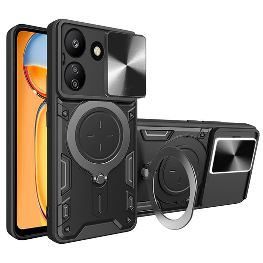 Case for Xiaomi Poco C65 / Redmi 13C, Techsuit, CamGuard Pro, Black