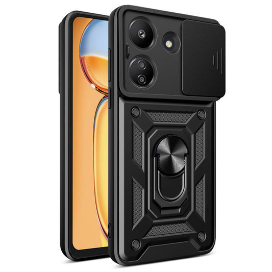 Case for Xiaomi Poco C65 / Redmi 13C, Techsuit, CamShield, Black