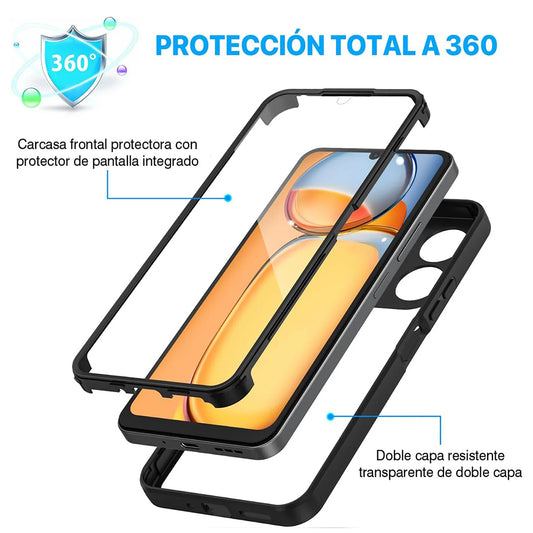 Case for Xiaomi Poco C65 / Redmi 13C, Techsuit, ColorVerse 360, Black