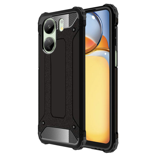 Case for Xiaomi Poco C65 / Redmi 13C, Techsuit, Hybrid Armor, Black