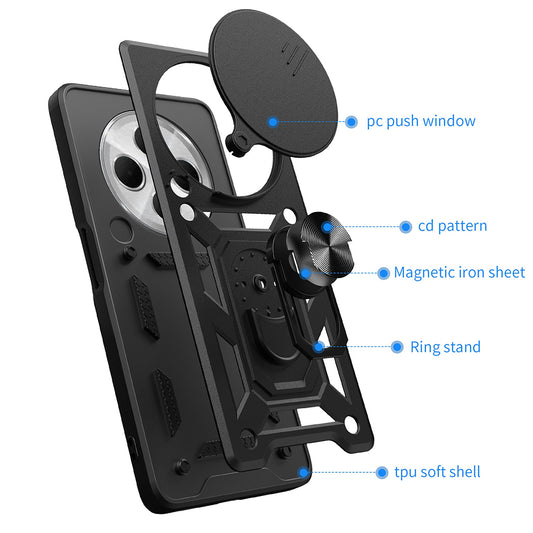 Case for Xiaomi Poco C75 / Redmi 14C, Techsuit, CamShield, Green