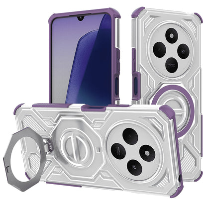 Case for Xiaomi Poco C75 / Redmi 14C, Techsuit, Carbon Shield Pro, Purple