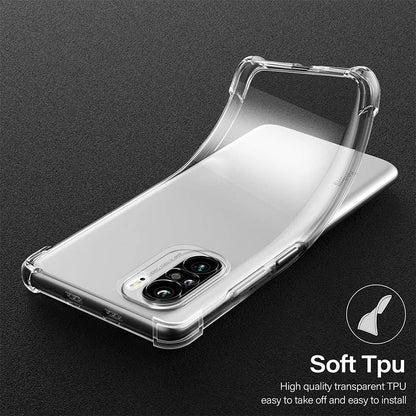 Case for Xiaomi Poco F3 / Mi 11i, Techsuit, Shockproof Clear, Transparent