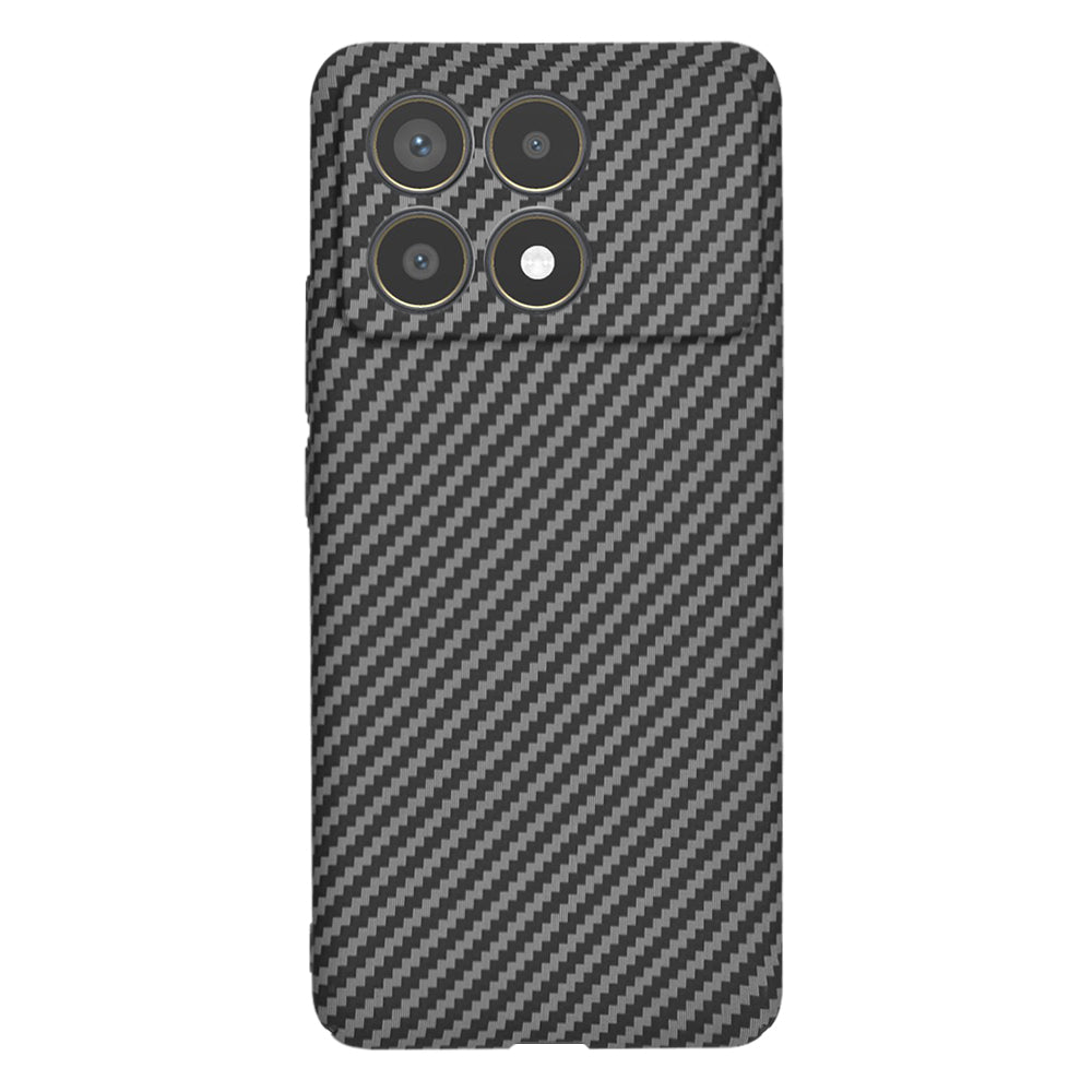 Case for Xiaomi Poco F6 Pro, Techsuit, Carbonite FiberShell, Black