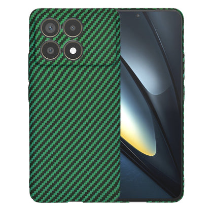 Case for Xiaomi Poco F6 Pro, Techsuit, Carbonite FiberShell, Green