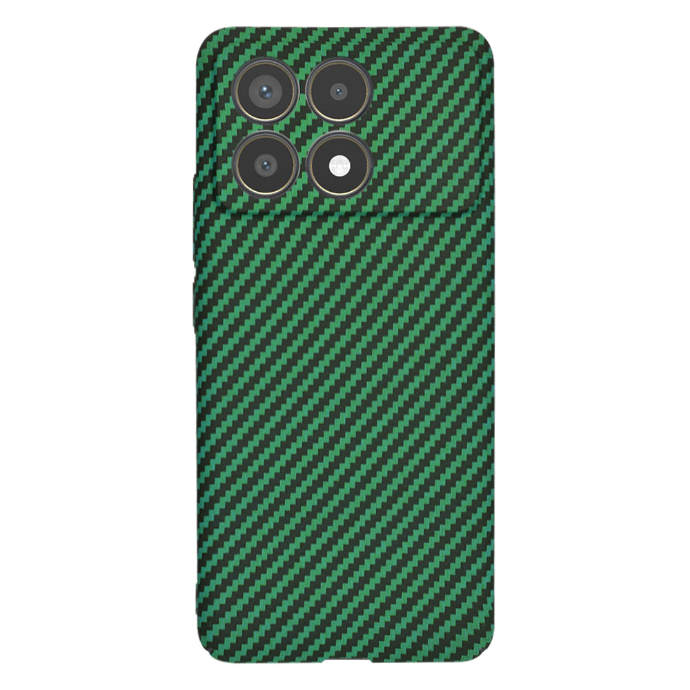 Case for Xiaomi Poco F6 Pro, Techsuit, Carbonite FiberShell, Green