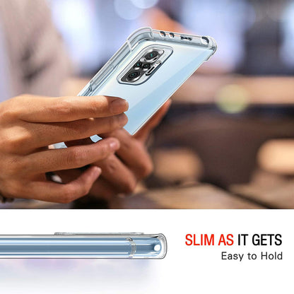 Case for Xiaomi Poco M5s / Redmi Note 10S / Note 10, Techsuit, Shockproof Clear, Transparent