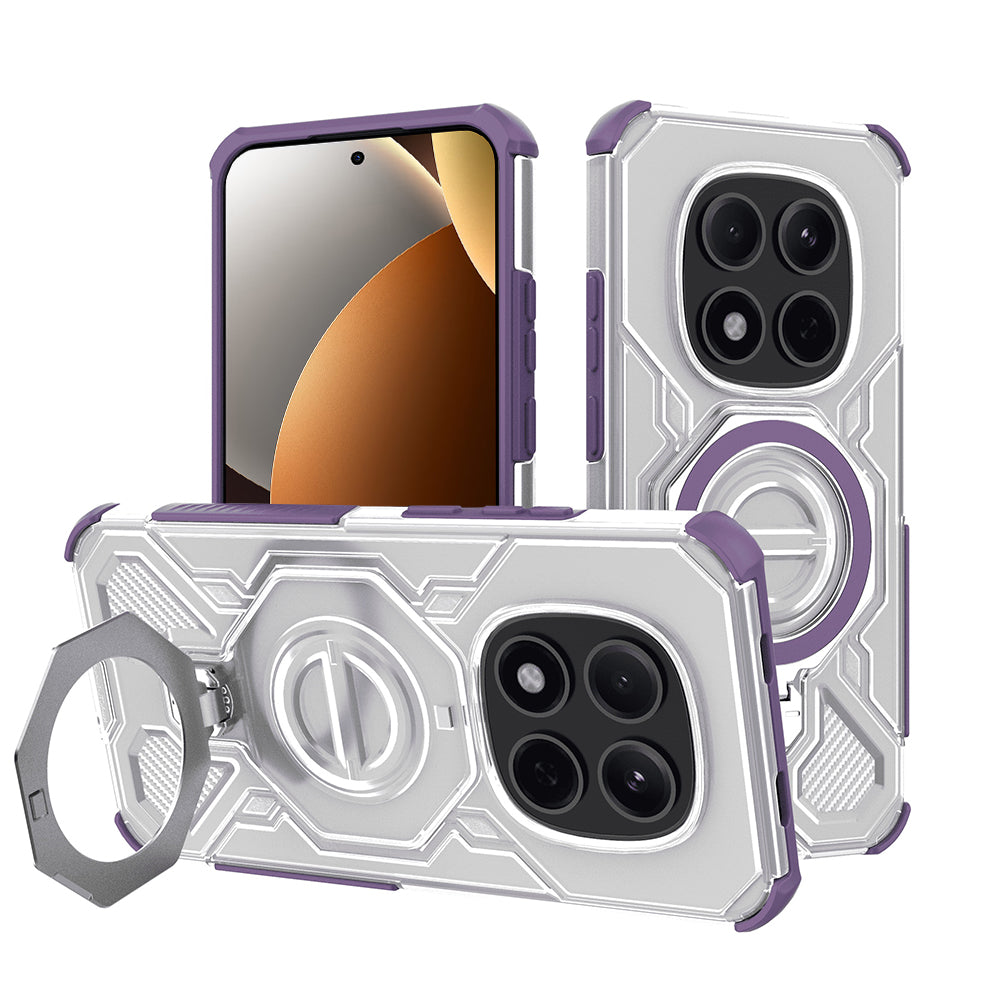 Case for Xiaomi Poco M8 Pro / Redmi Note 15 Pro+ 5G, Techsuit, Carbon Shield Pro, Purple