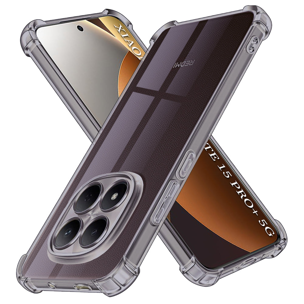 Case for Xiaomi Poco M8 Pro / Redmi Note 15 Pro+ 5G, Techsuit, Shockproof Clear, Smoky