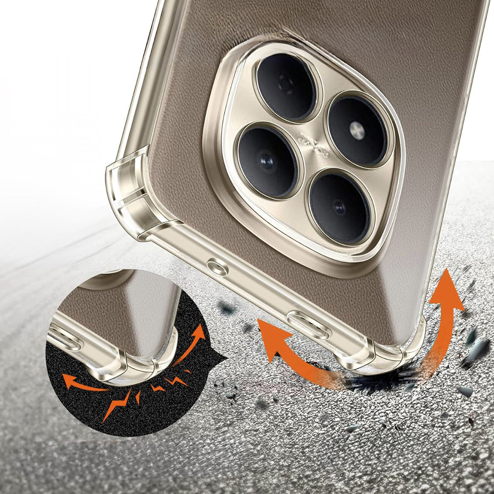 Case for Xiaomi Poco M8 Pro / Redmi Note 15 Pro+ 5G, Techsuit, Shockproof Clear, Transparent