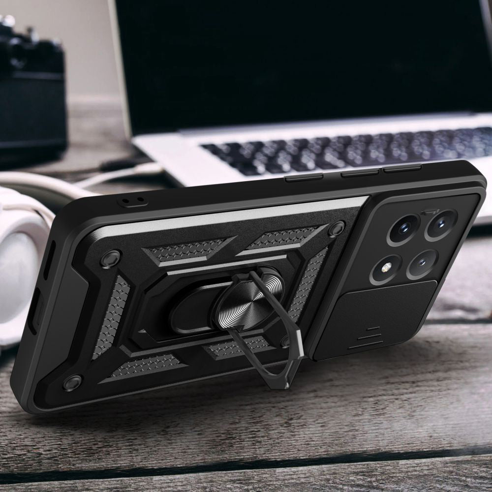 Case for Xiaomi Poco X6 Pro, Techsuit, CamShield, Black