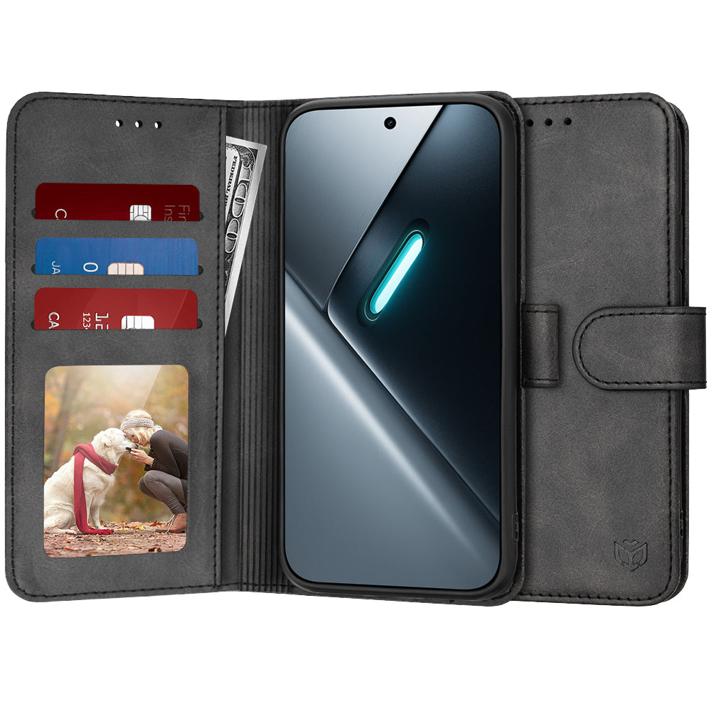 Case for Xiaomi Poco X8 Pro, Techsuit, Diary Book, Black