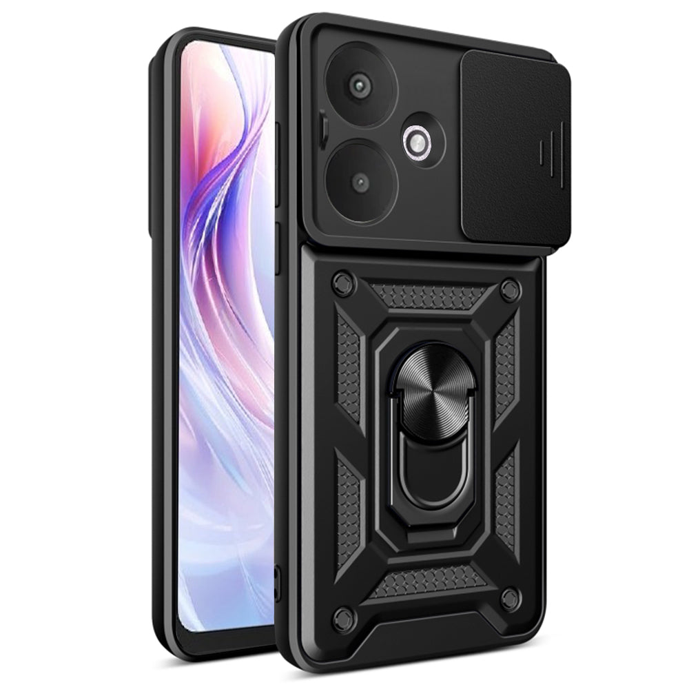 Case for Xiaomi Redmi 13C 5G, Techsuit, CamShield, Black