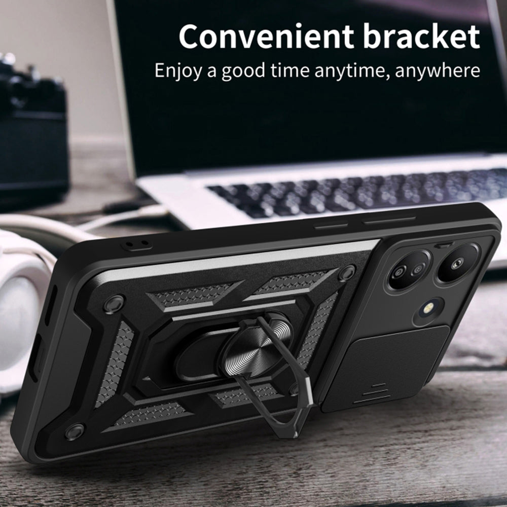 Case for Xiaomi Redmi 13C 5G, Techsuit, CamShield, Black