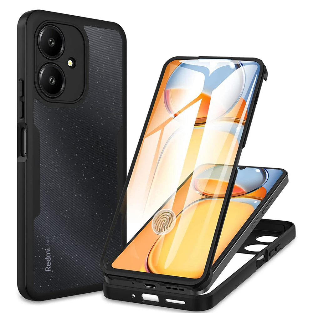 Case for Xiaomi Redmi 13C 5G, Techsuit, ColorVerse 360, Black