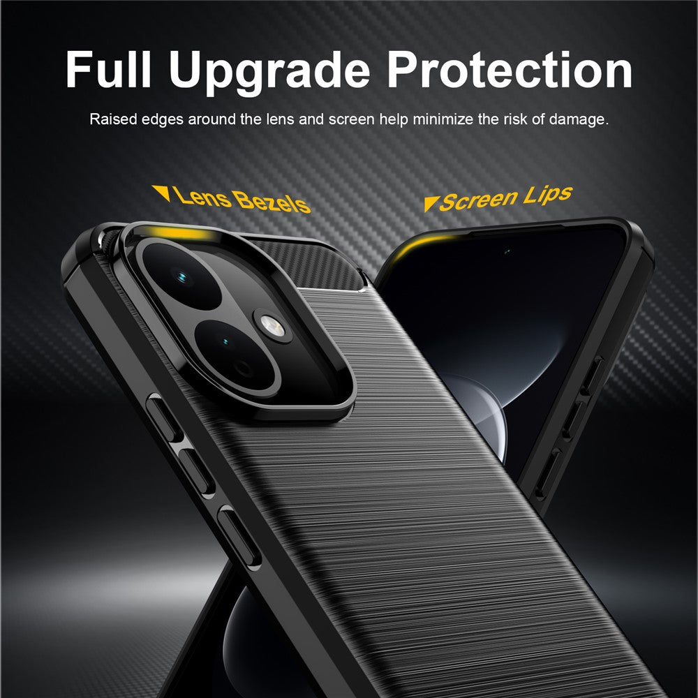 Case for Xiaomi Redmi 17C 5G, Techsuit, Carbon, Blue
