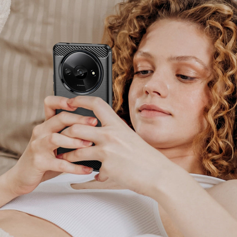 Case for Xiaomi Redmi A3x / A3, Techsuit, Carbon, Black