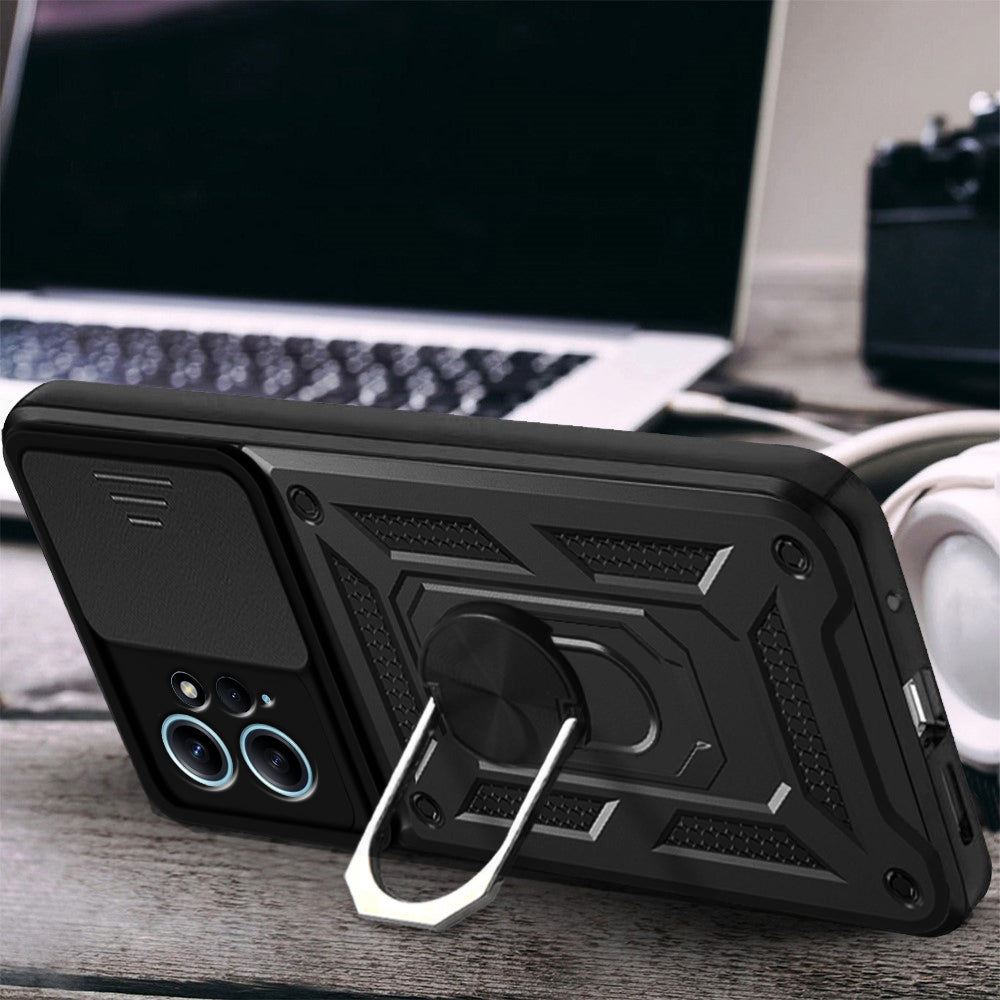 Case for Xiaomi Redmi Note 12 4G, Techsuit, CamShield, Black