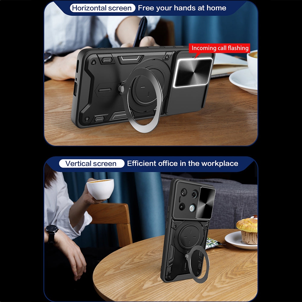 Case for Xiaomi Redmi Note 13 5G, Techsuit, CamGuard Pro, Black