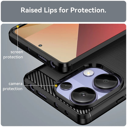 Case for Xiaomi Redmi Note 13 Pro 4G / Poco M6 Pro 4G, Techsuit, Carbon, Blue