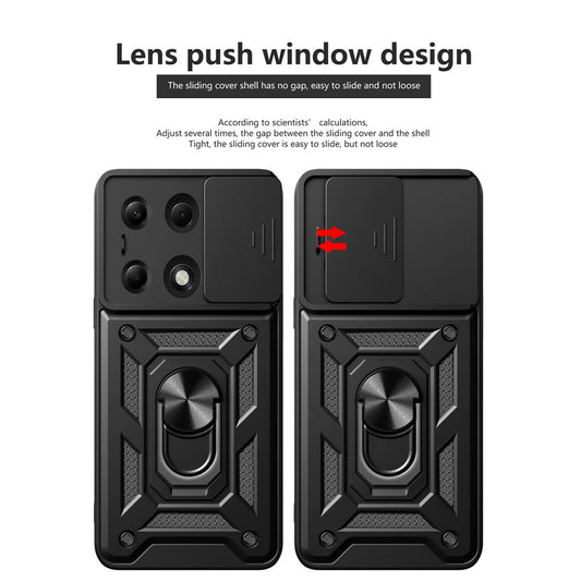 Case for Xiaomi Redmi Note 13 Pro 4G / Poco M6 Pro 4G, Techsuit, CamShield, Black