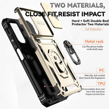 Case for Xiaomi Redmi Note 14 5G, Techsuit, CamShield, Gold