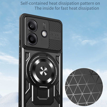 Case for Xiaomi Redmi Note 14 5G, Techsuit, RuggedCam, Black