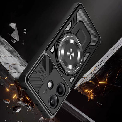 Case for Xiaomi Redmi Note 14 5G, Techsuit, RuggedCam, Black