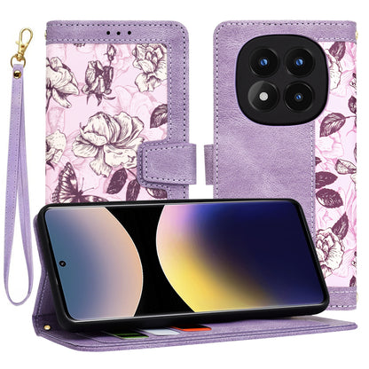Case for Xiaomi Redmi Note 14 Pro 4G, Techsuit, FlipCraft, Purple
