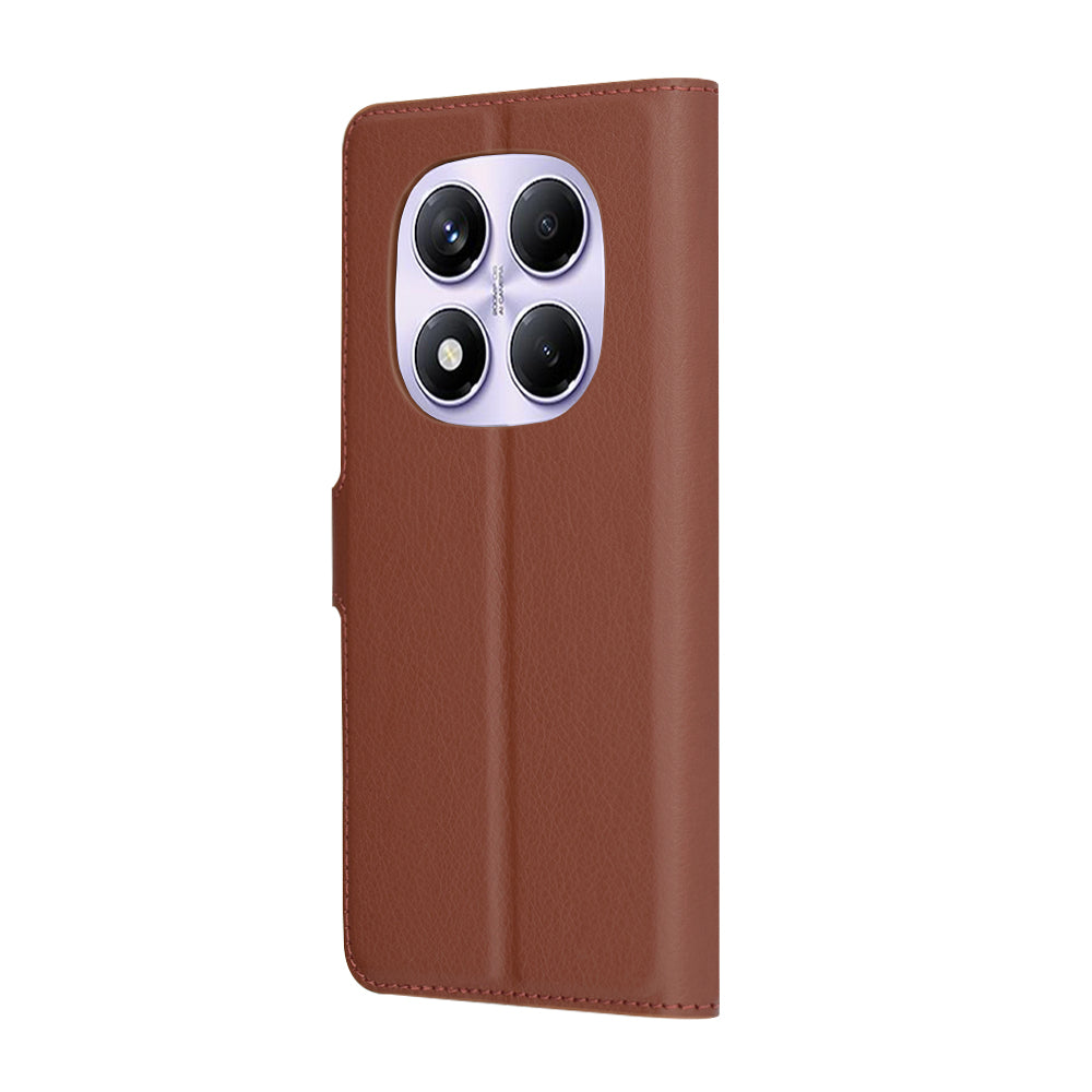 Case for Xiaomi Redmi Note 14 Pro 4G, Techsuit, Leather Folio, Brown