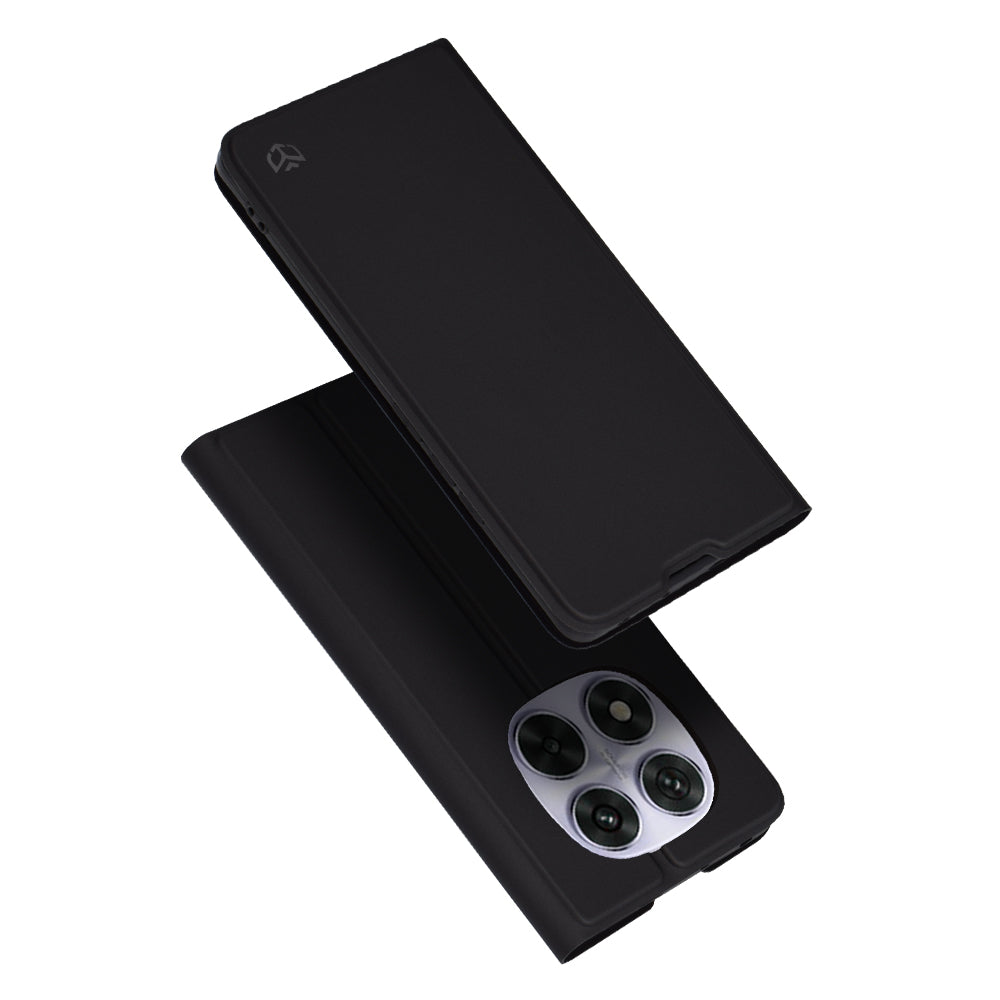 Case for Xiaomi Redmi Note 14 Pro 4G, Techsuit, Magskin Book, Black