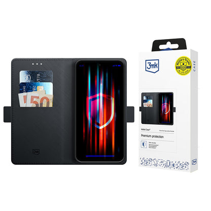 Case for Xiaomi Redmi Note 14 Pro+ 5G, 3MK, Wallet, Black