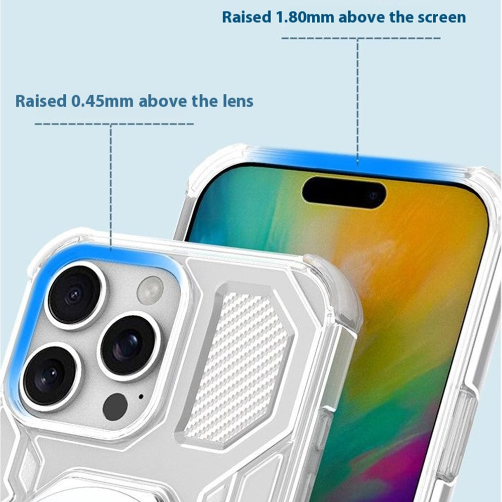 Case for Xiaomi Redmi Note 15 Pro 4G, Techsuit, Carbon Shield Pro, White